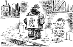 JOBLESS ELF by Rick McKee