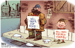 JOBLESS ELF  by Rick McKee