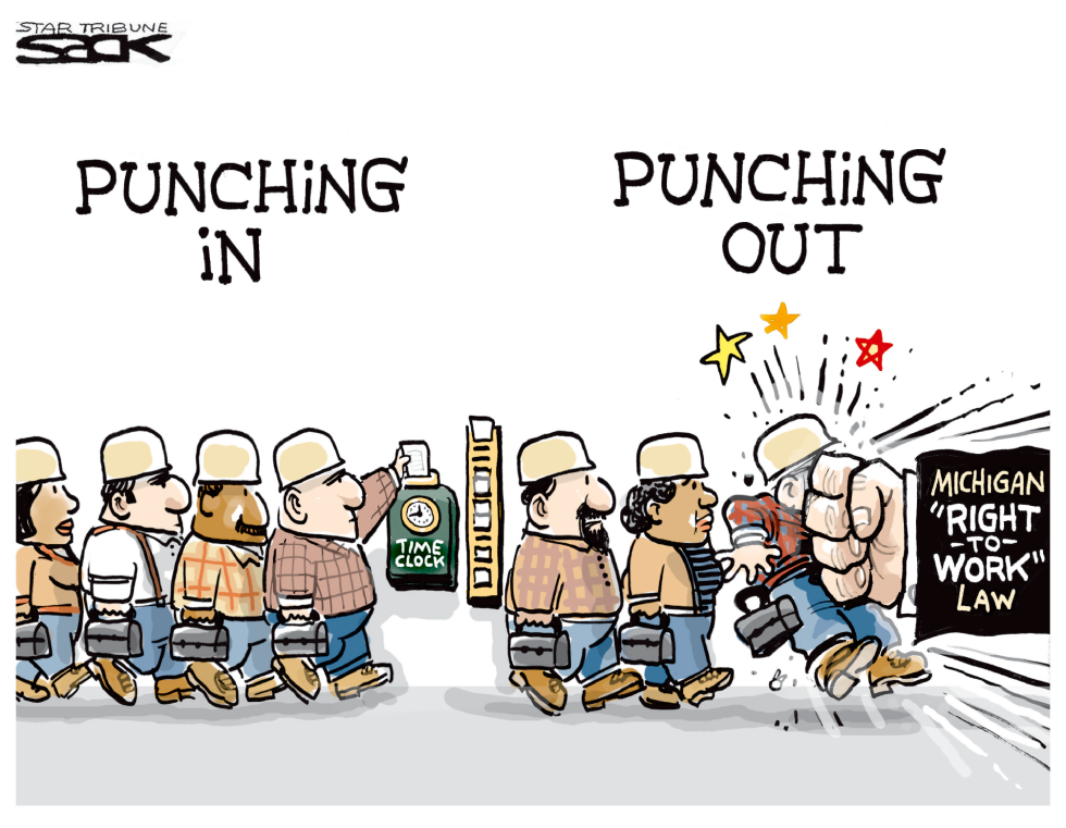  PUNCHING OUT by Steve Sack