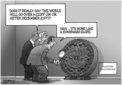MAYAN CALENDAR FISCAL CLIFF PREDICTION by R.J. Matson