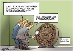 MAYAN CALENDAR FISCAL CLIFF PREDICTION by R.J. Matson
