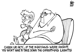 THANK THE MAYANS, B/W by Randy Bish