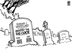 BAR CODE INVENTOR, B/W by Randy Bish