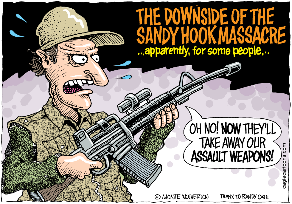  THE DOWNSIDE OF SANDY HOOK by Wolverton