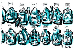THE SCHOOL CLOAKROOM by Malcolm Evans