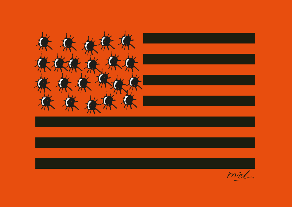 Flag of Bullets Marks Gun Debate After Connecticut Shooting