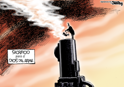 SACRIFICIO PARA EL DIOS DEL ARMA  by Bill Day