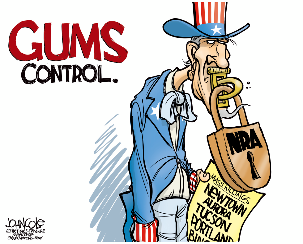 NRA and gun debate COLOR