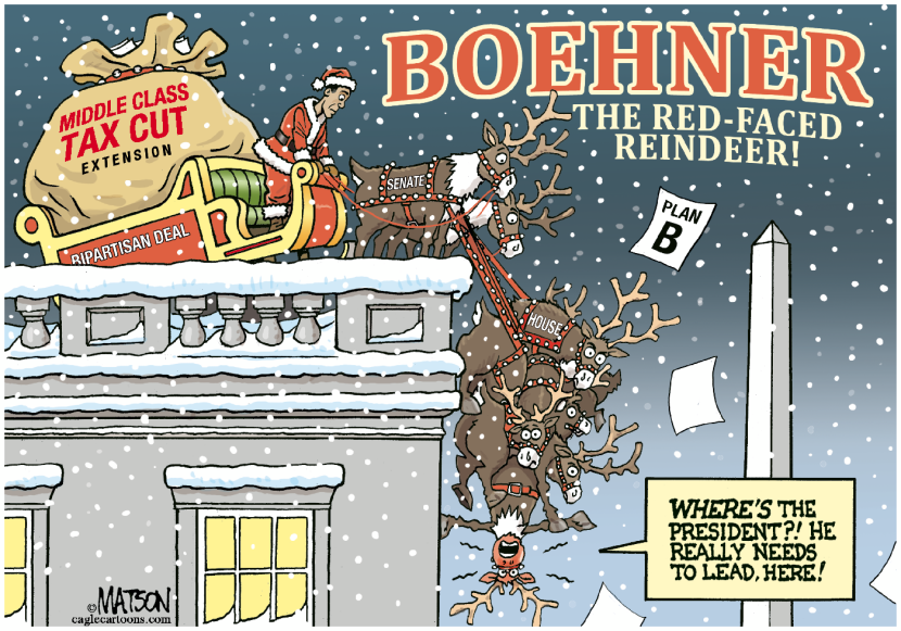 John Boehner's Plan B Fails-COLOR