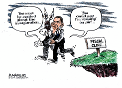 FISCAL CLIFF  by Jimmy Margulies