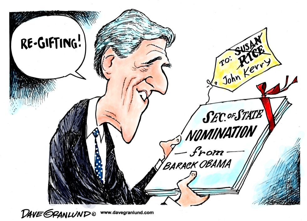  KERRY SEC STATE NOMINATION by Dave Granlund