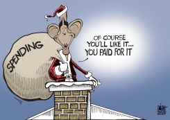 OBAMA SANTA,  by Randy Bish