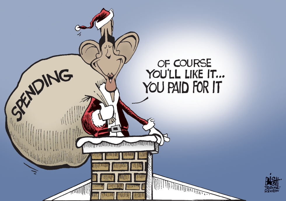 OBAMA SANTA, COLOR