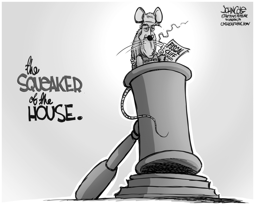 Boehner the Squeaker BW