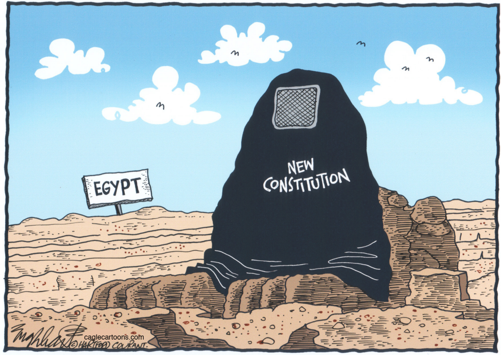  EGYPT'S CONSTITUTION -  by Bob Englehart