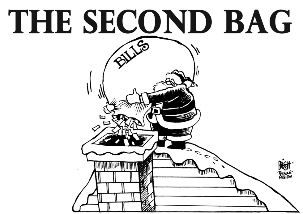 PAYING FOR CHRISTMAS, B/W