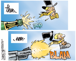 NEW YEAR MAGNUMS  by John Cole