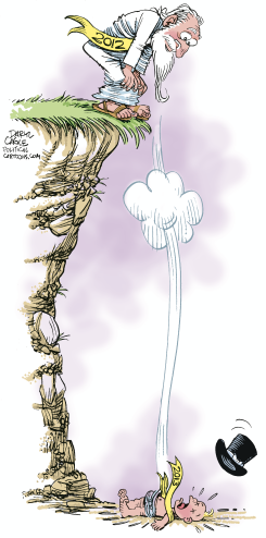 NEW YEAR FISCAL CLIFF  by Daryl Cagle