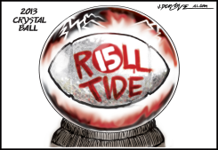 2013 CRIMSON TIDE CRYSTAL BALL by J.D. Crowe