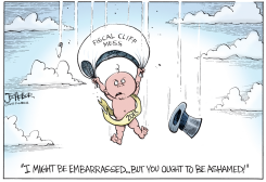 NEW YEAR FISCAL CLIFF by Joe Heller