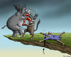 UNCLE SAM ON THE FISCAL CLIFF by Marian Kamensky