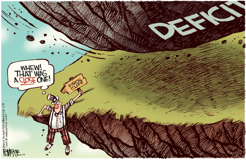 Fiscal Cliff Deficit - Color