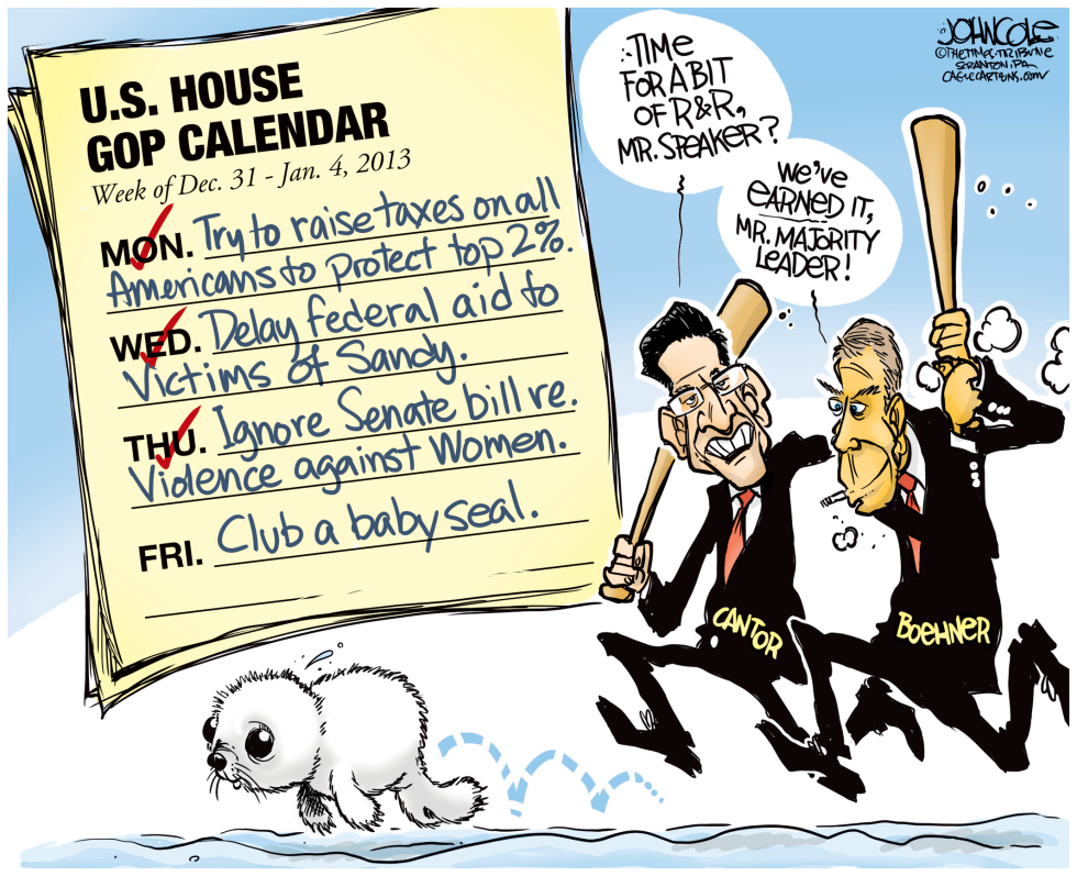 Boehner and Cantor go clubbing COLOR