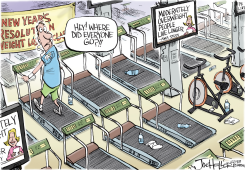 OVERWIEGHT STUDY by Joe Heller