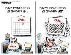 NEW CONGRESS SWORN IN  by Steve Sack