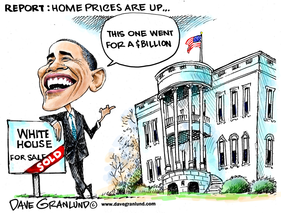  US HOME PRICES UP by Dave Granlund