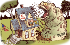 SPENDING TERMITE  by Rick McKee