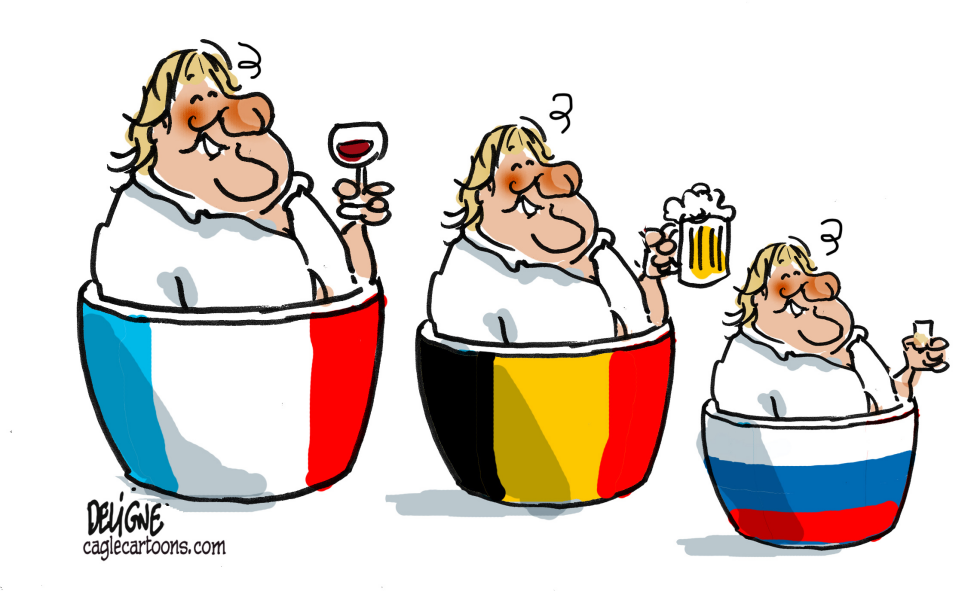 Depardieu left France for Russia
