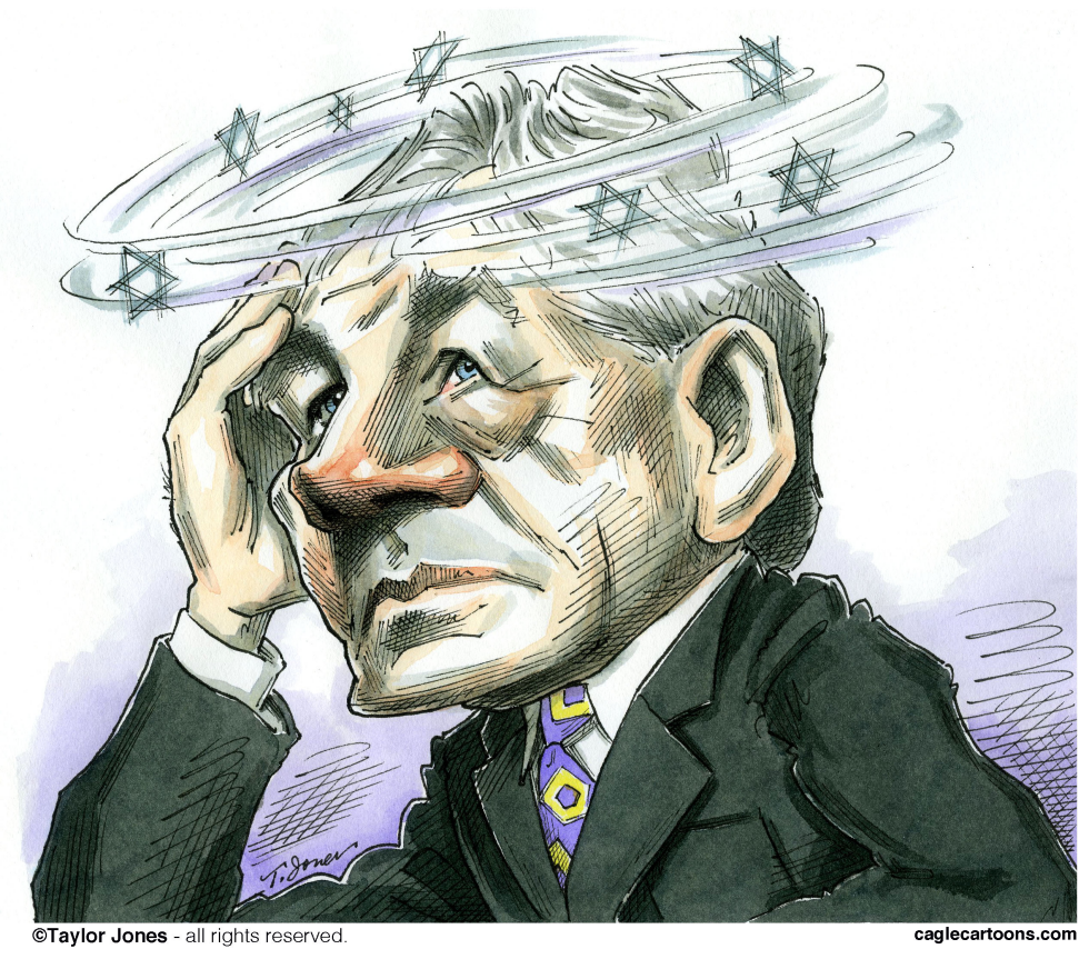  CHUCK HAGEL HEADACHE  by Taylor Jones