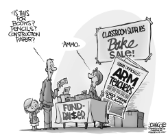 TEACHERS AND GUNS BW by John Cole