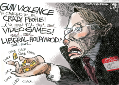 BULLETS OVER BEDLAM  by Pat Bagley