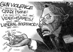 BULLETS OVER BEDLAM by Pat Bagley