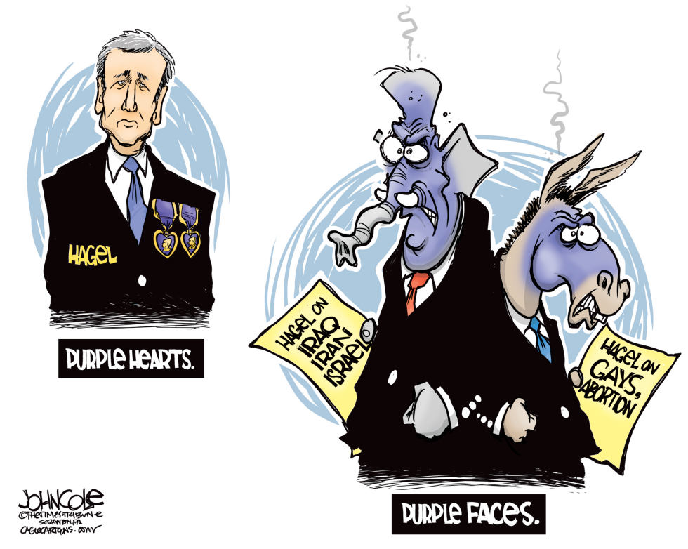 Hagel and his critics COLOR