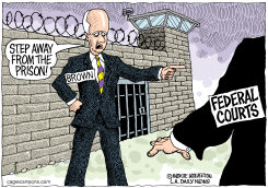 LOCAL-CA BROWN ON PRISONS by Monte Wolverton