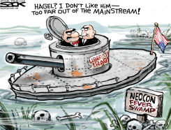 HAGEL VS NEOCONS by Steve Sack