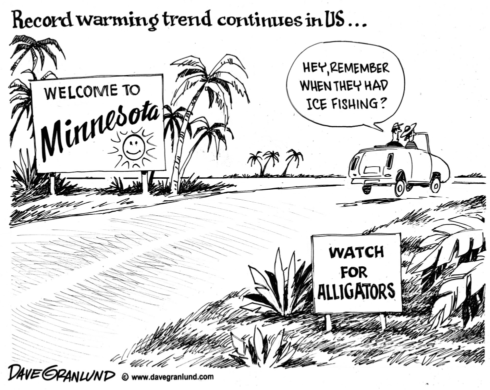  US WARMING TREND by Dave Granlund