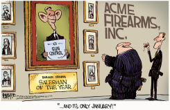 OBAMA GUN SALES  by Rick McKee