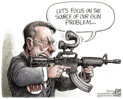 NRA CEO LAPIERRE   by Adam Zyglis