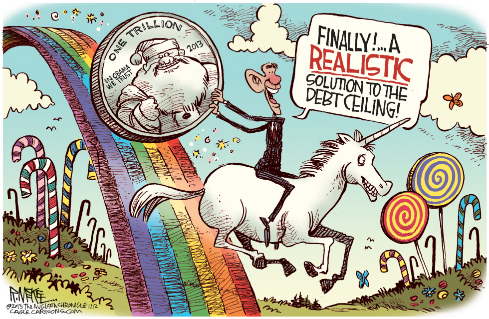  TRILLION DOLLAR COIN by Rick McKee