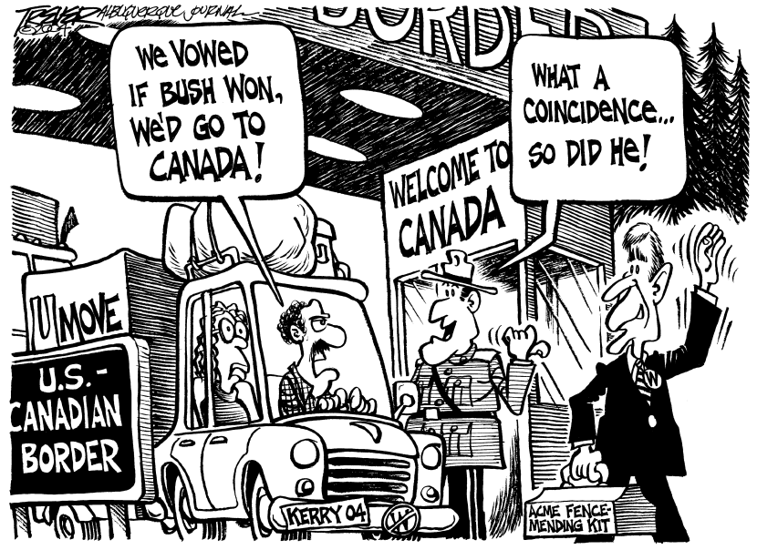 Bush goes to Canada