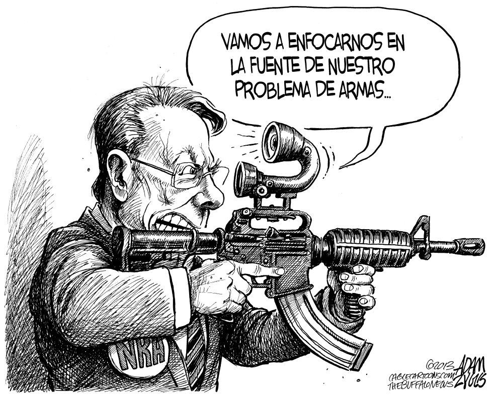  CEO DE LA NRA LAPIERRE by Adam Zyglis