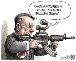 CEO DE LA NRA LAPIERRE / by Adam Zyglis