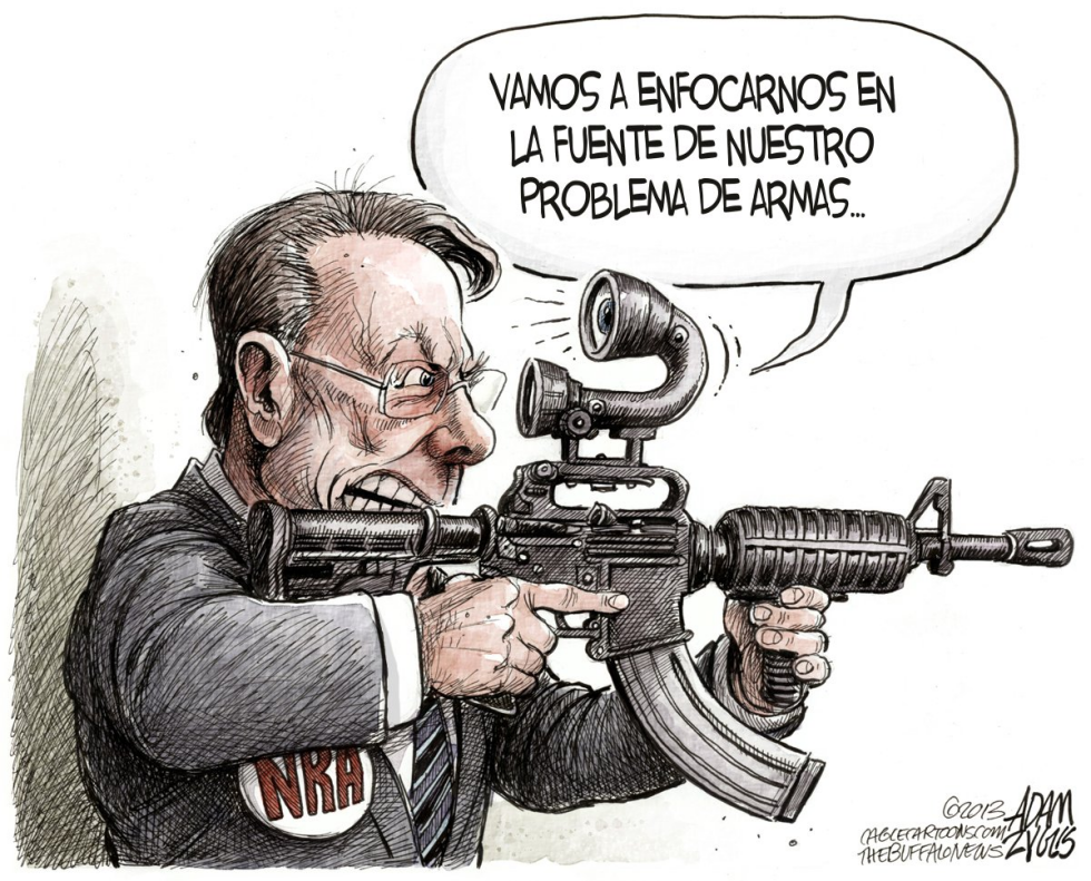  CEO DE LA NRA LAPIERRE  by Adam Zyglis