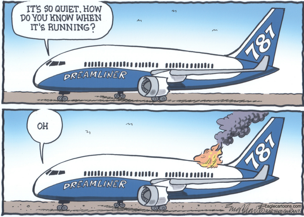  BOEING 787 DREAMLINER by Bob Englehart