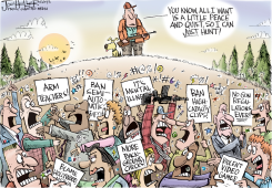 GUN CONTROL DEBATE by Joe Heller