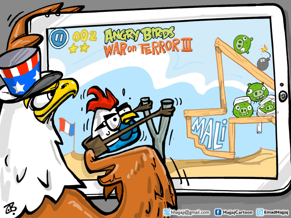  ANGRY BIRDS IN MALI by Emad Hajjaj